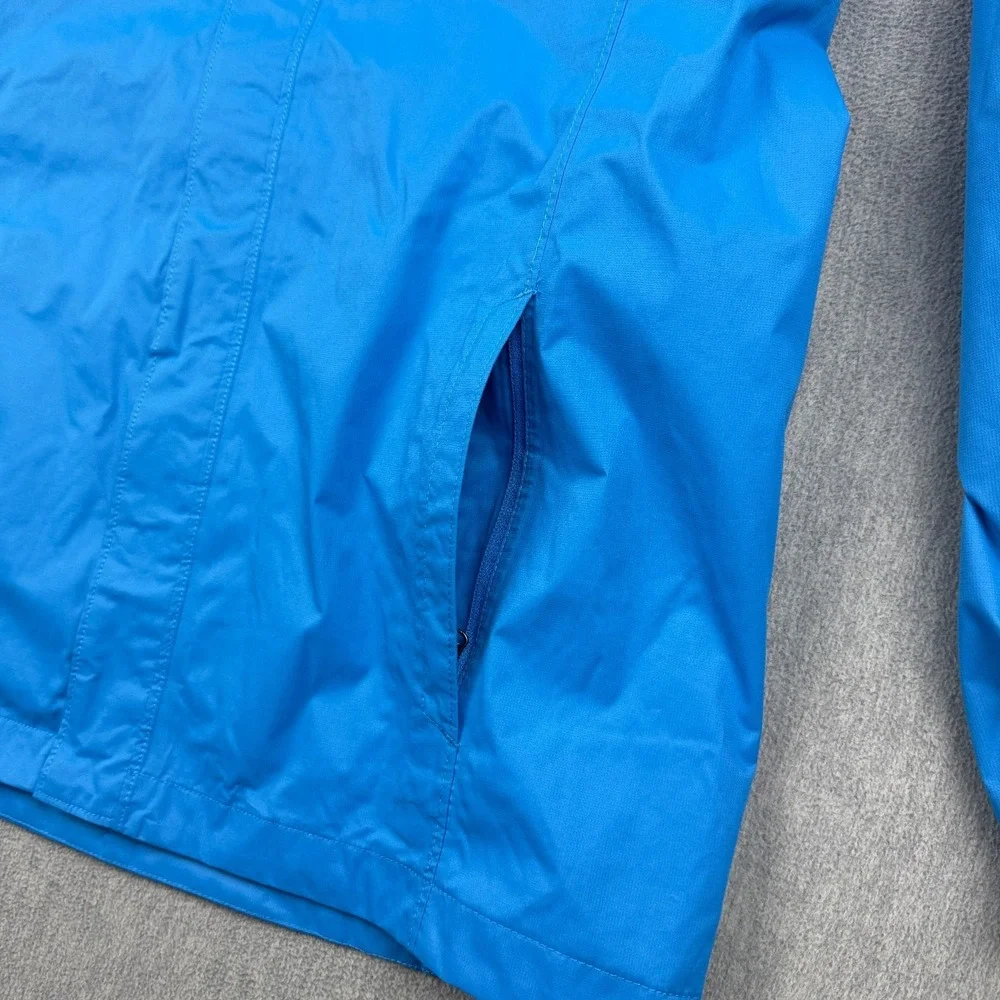 The North Face Jacket Boys XL Blue Resolve Reflective Dryvent Hooded Windbreaker